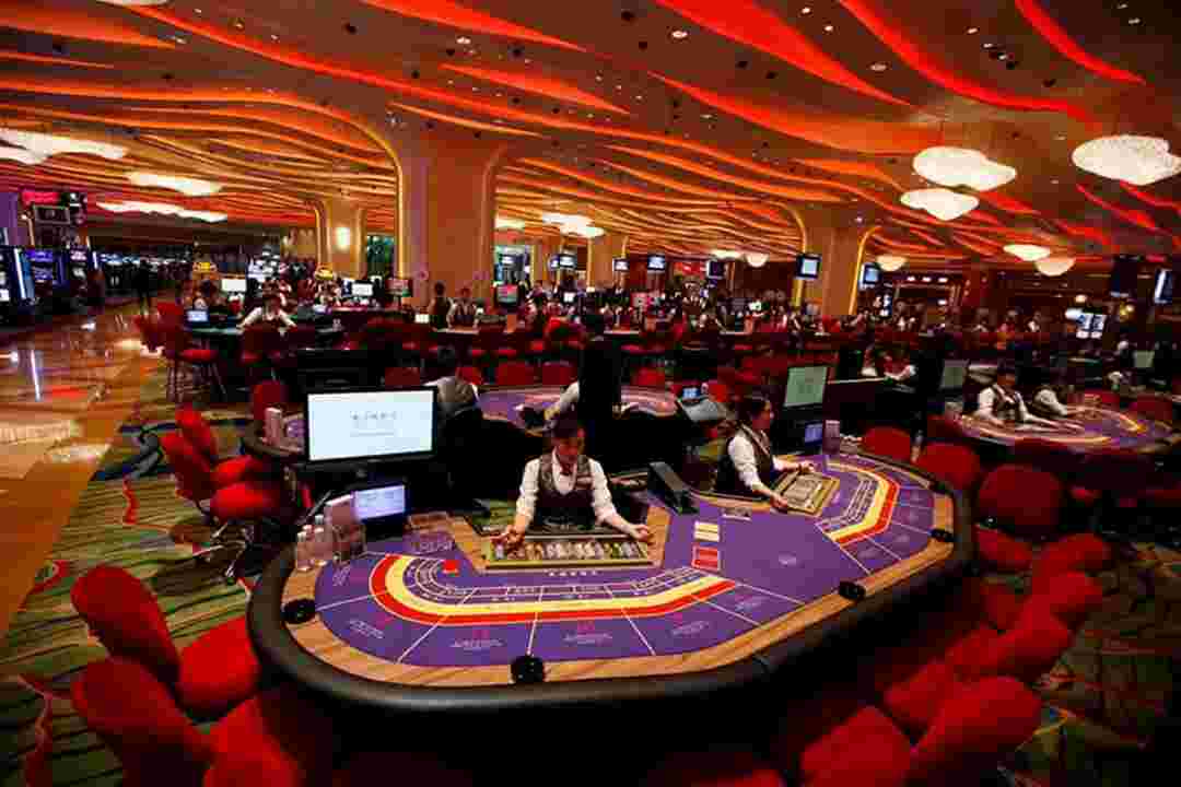 Sảnh Casino thu hút rất nhiều lượng khách mỗi ngày